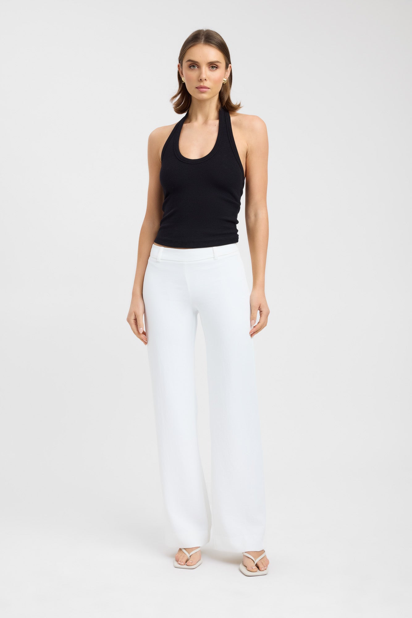 Oyster Core Low Rise Pants for Women - Comfortable Stretch Yoga Pants for Workout, Lounge & Everyday Wear
