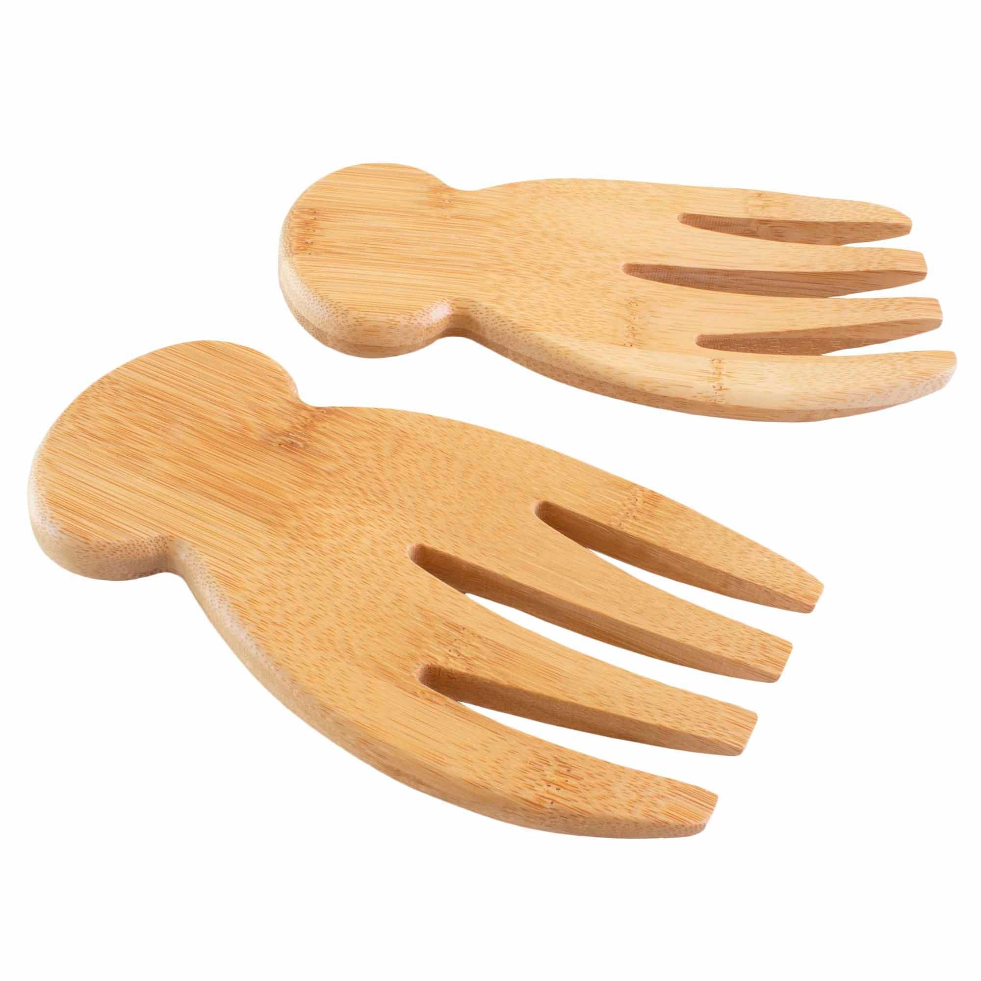 Premium Salad Hands Serving Set - Stainless Steel Salad Tongs with Ergonomic Handle - Perfect for Tossing, Serving, and Mixing Salads, Pasta, and Vegetables at BBQs, Picnics, and Family Dinners