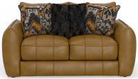 Corvara Caramel Loveseat Sofa - 2-Seater Modern Tufted Fabric Couch for Living Room, Apartment & Small Spaces - Comfortable Lounge Furniture for Relaxing & Entertaining Guests