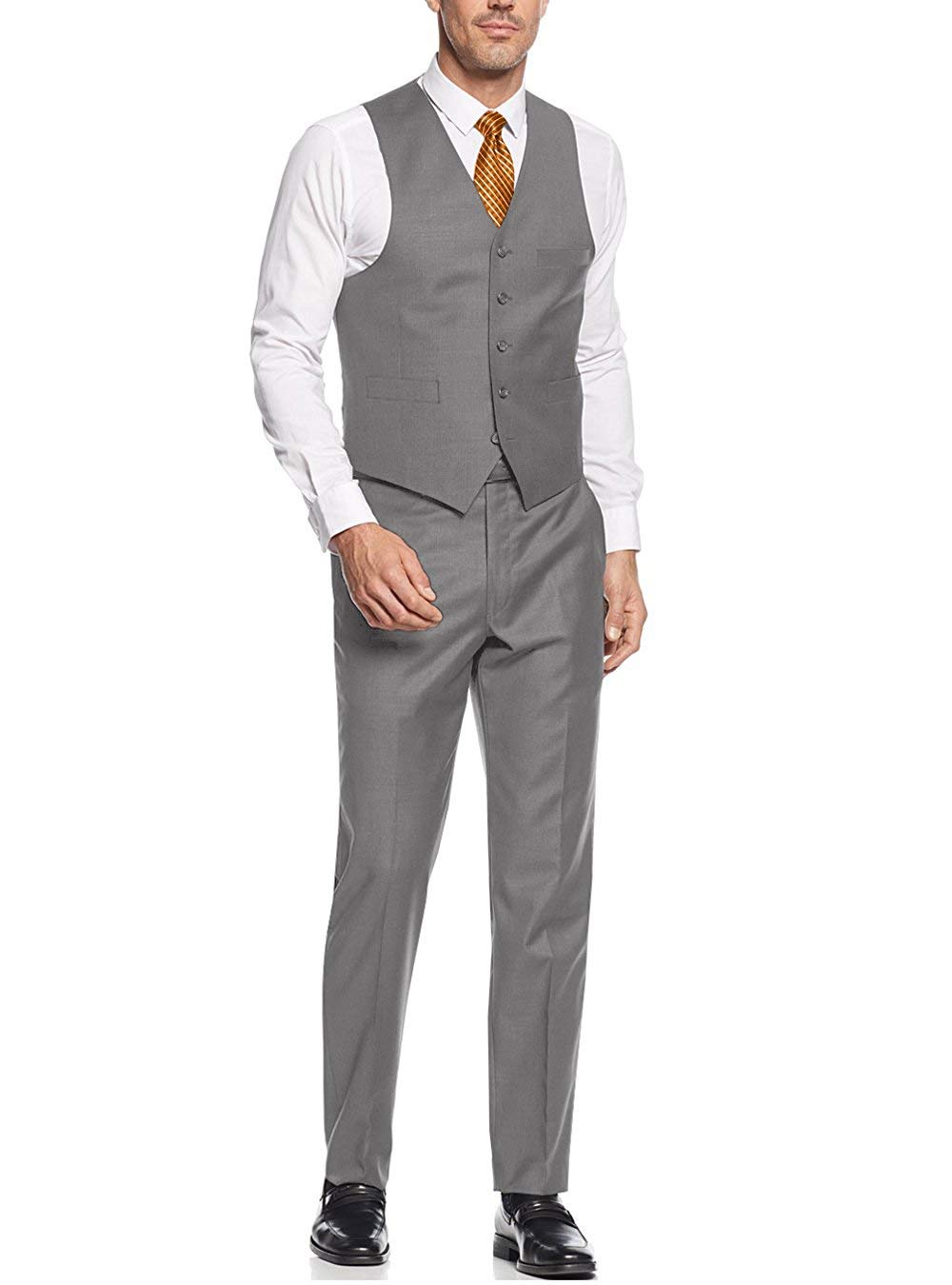 Salvatore Exte Men's 3-Piece Suit Set - Premium Blazer Jacket, Dress Vest & Pants for Business, Weddings & Formal Occasions