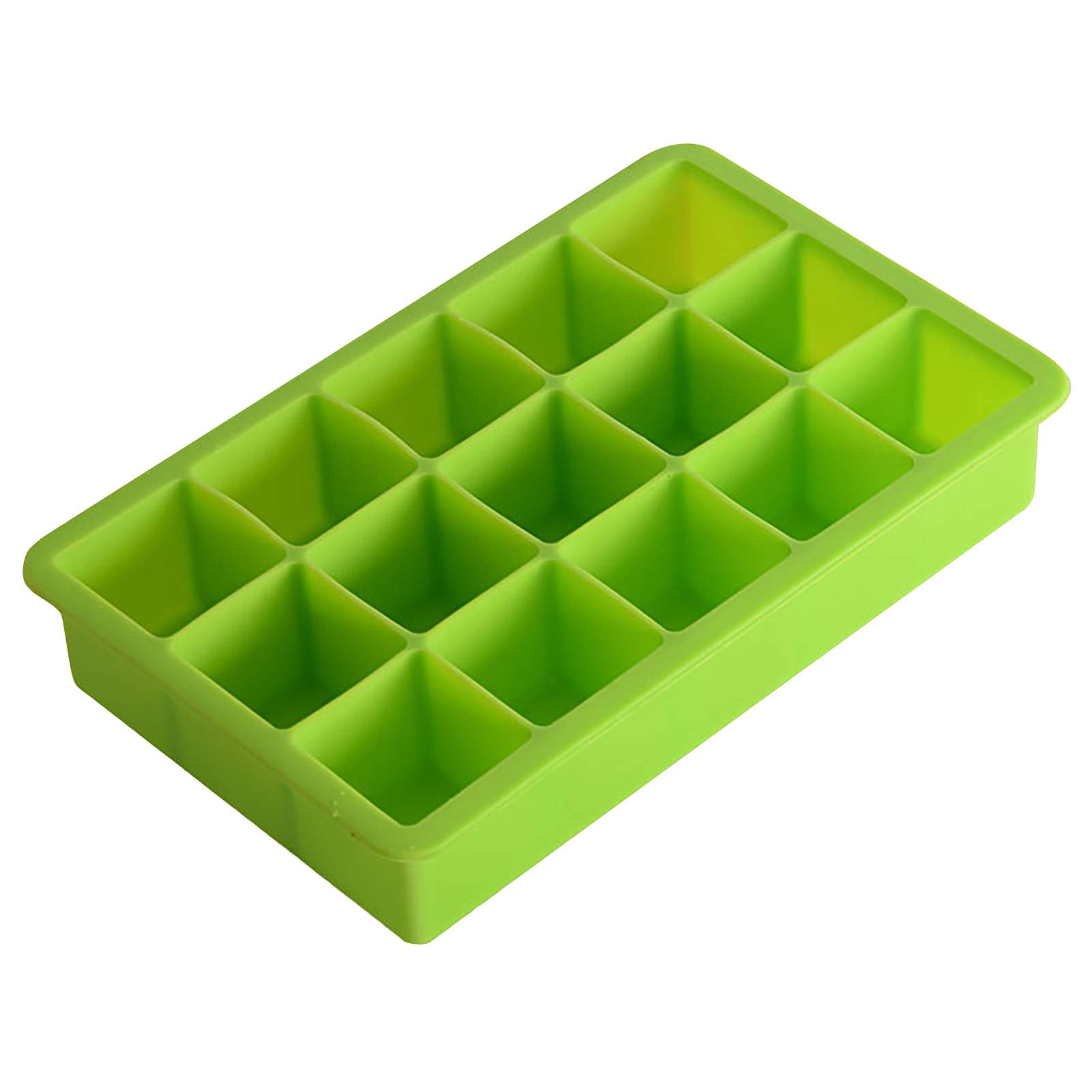 Premium Silicone Ice Cube Tray - 15-Cube Non-Stick Ice Mold with Lid for Easy Storage | Perfect for Cocktails, Iced Coffee & Party Drinks at Home or Office