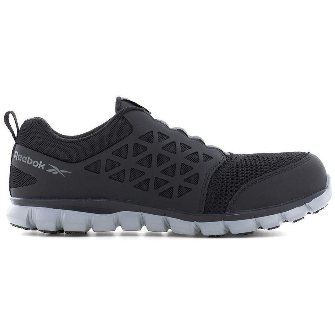 Slip-Resistant Composite Toe Slip-On Work Shoes for Men - Black | Lightweight & Comfortable Safety Shoes for Construction, Warehouse & Industrial Work