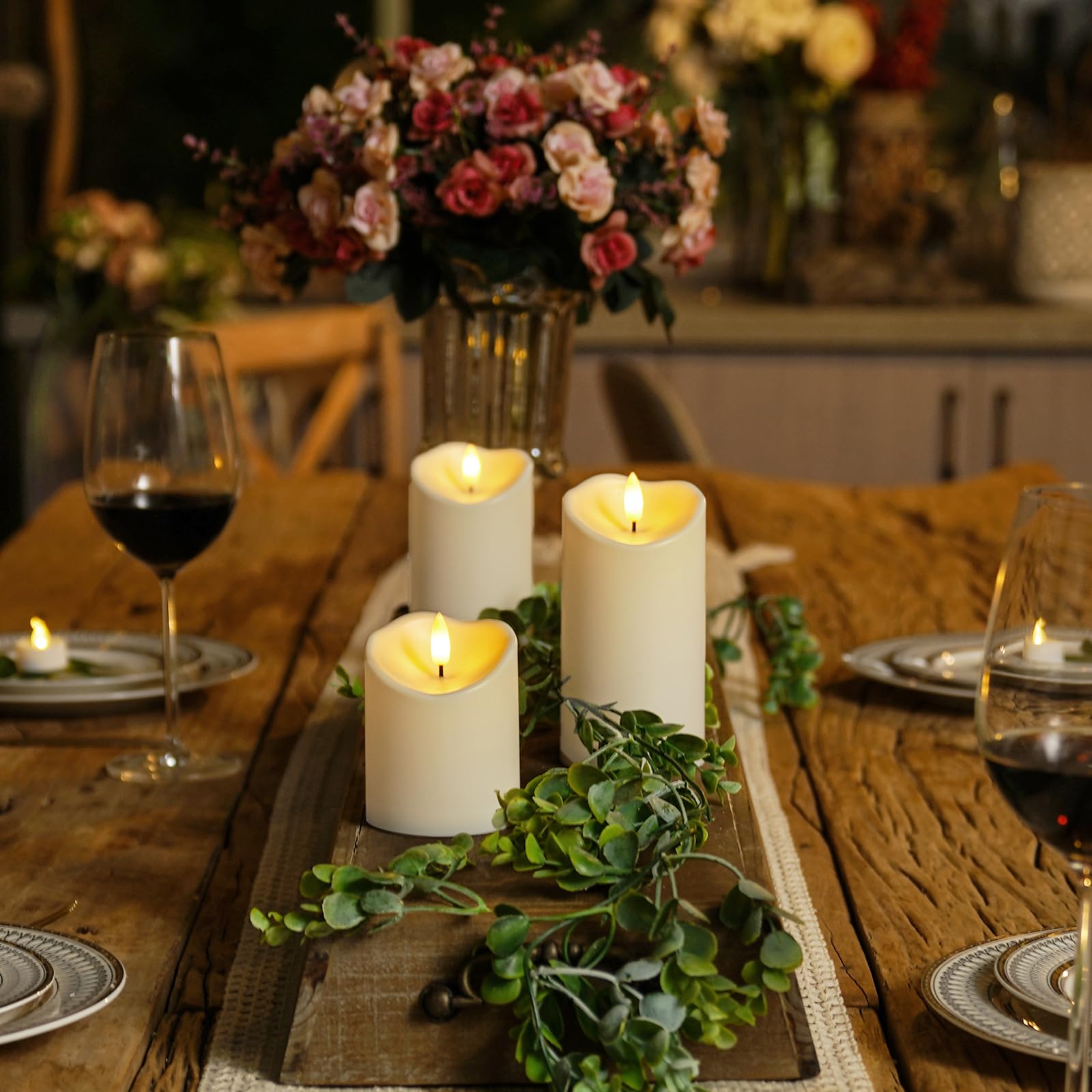 Homemory LED Flameless Candles - Remote Control, Waterproof for Outdoor Use