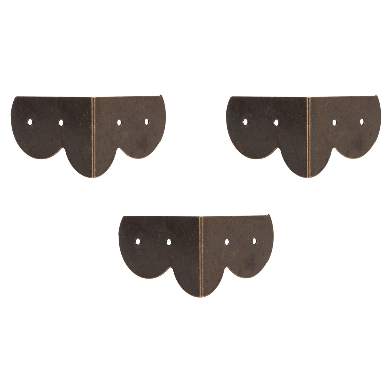 Rosvola Wooden Box Corner Protectors - Metal Decorations for Easy & Modern Style Wooden Box Protection | Ideal for Home Storage, DIY Projects & Gift Packaging
