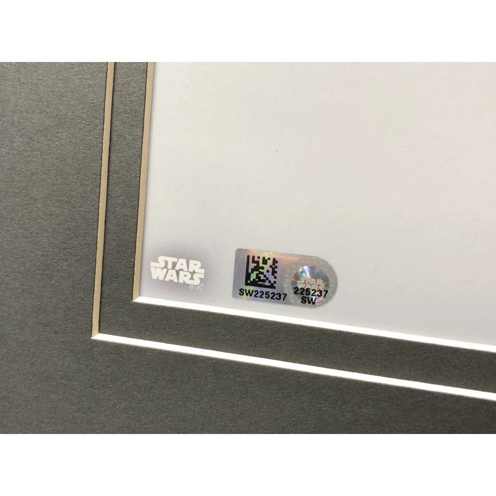 John Boyega Signed Star Wars 11x14 Photo - Framed Finn Autograph Portrait with Topps COA - Perfect for Star Wars Collectors & Memorabilia Displays
