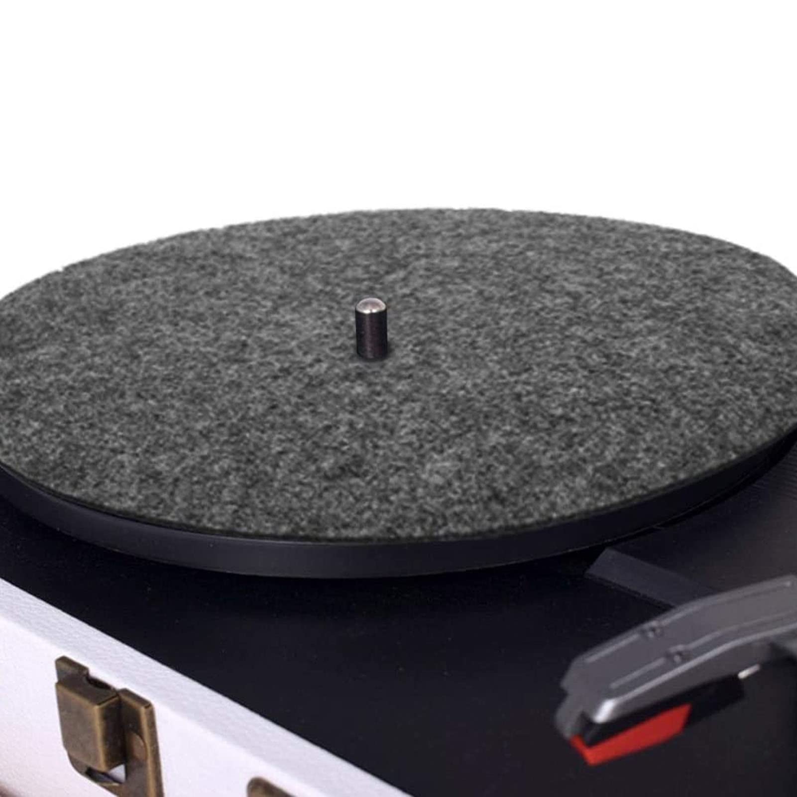 Premium Anti-Vibration Turntable Slip Mat - Universal Non-Slip Wool Felt Platter Mat for LP Record Players (Black) | Perfect for DJs, Vinyl Enthusiasts & Home Audio Setups