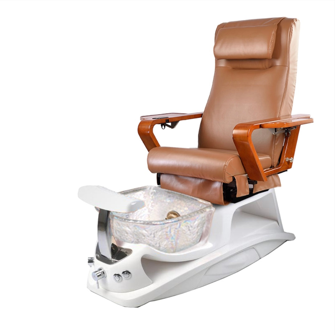 Argento Pedicure Spa Round Sink with Installation Kit - Compatible with ANS 21 Pedicure Chair - Perfect for Nail Salons & Spa Treatments