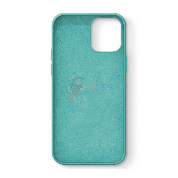 iPhone 12 Slim Soft Silicone Case - Shockproof & Protective Cover in Sea Green | Perfect for Everyday Use, Travel & Outdoor Activities