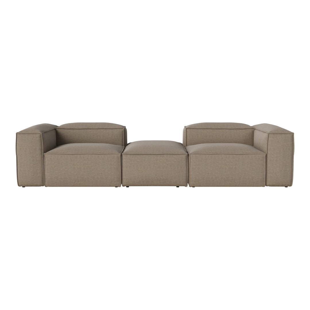Cosima 2 Small Modular Sectional Sofa with Removable Pouf - Perfect for Small Living Rooms, Apartments & Cozy Spaces