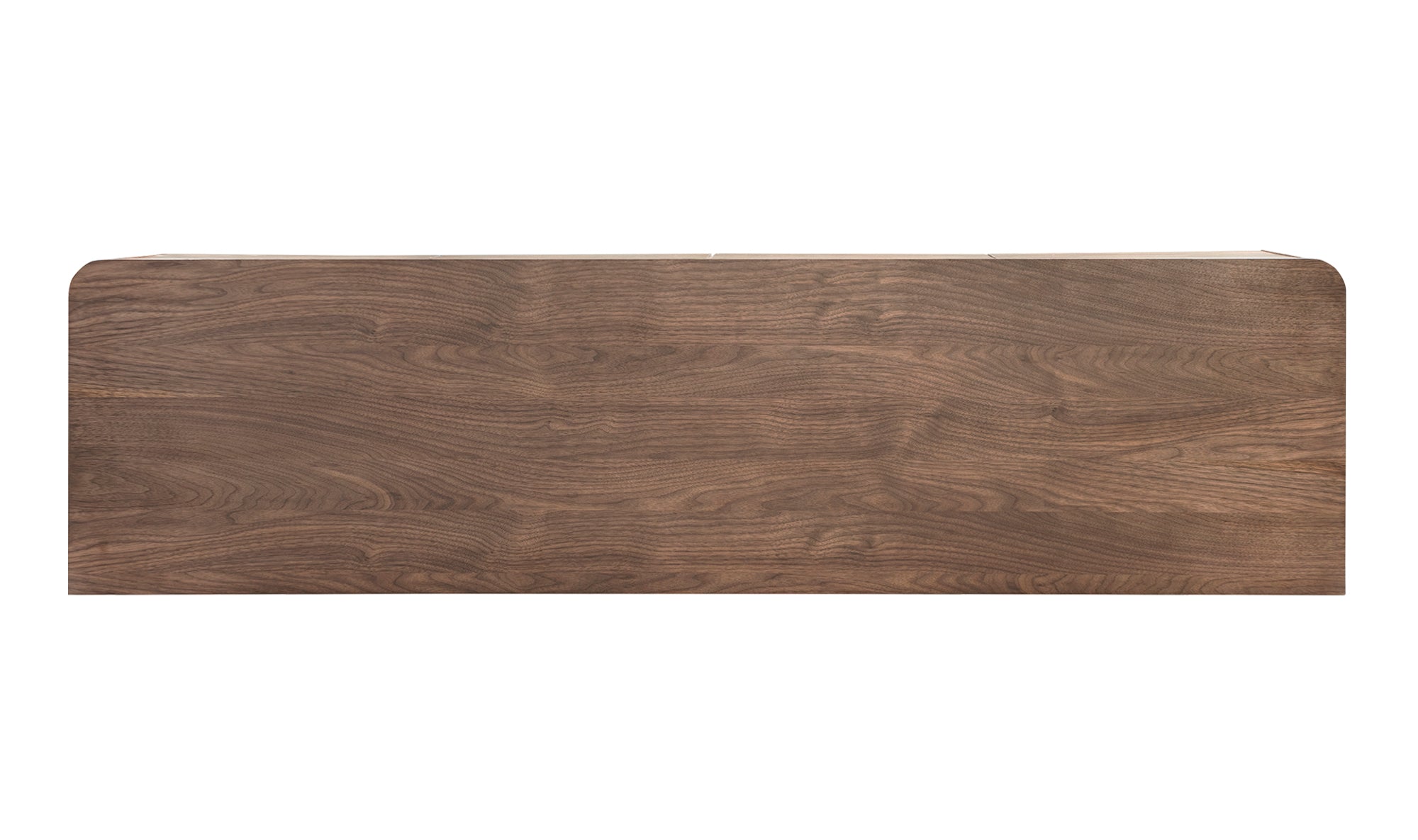 Modern Roundoff Sideboard with Walnut Finish - Stylish Storage Cabinet for Living Room, Dining Room & Entryway