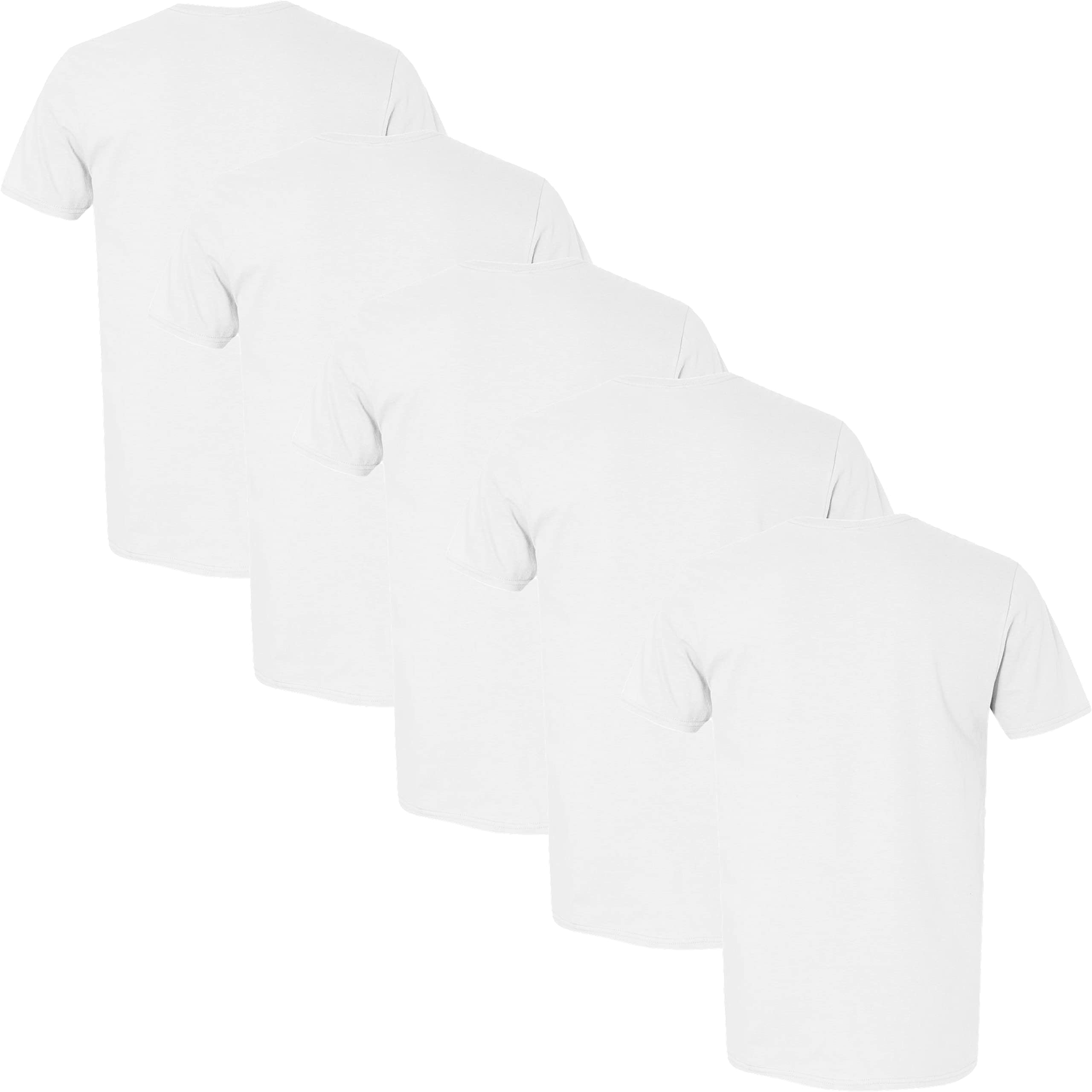 Fruit of the Loom Men's Soft Cotton Crew Neck T-Shirts 5-Pack - Comfortable Basic Tees for Casual Wear, Gym & Everyday Outfits