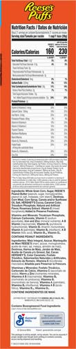 REESE'S PUFFS Chocolate Peanut Butter Cereal - Giant Size 29oz | Kids Breakfast Cereal | Healthy Morning Meal & Snack for School, Office & Home