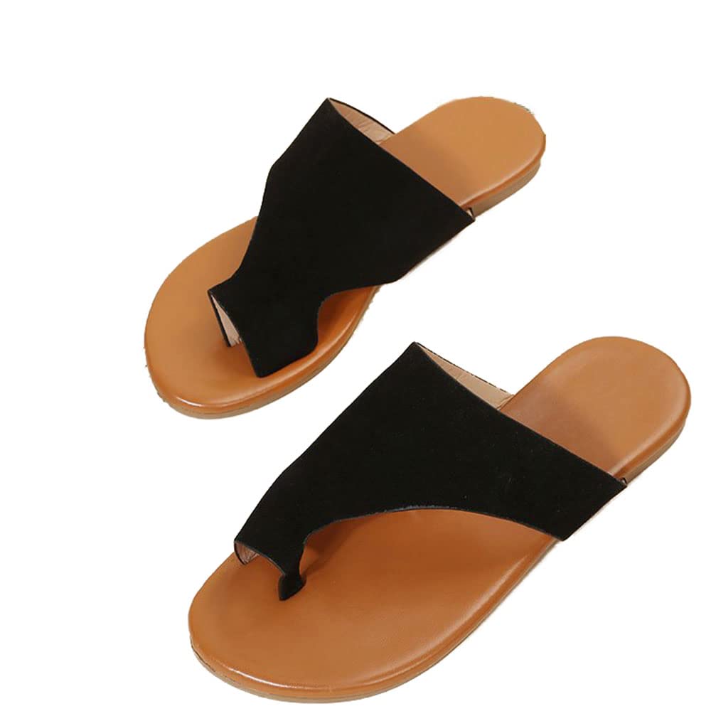 **JITUUE Women's Bunion Corrector Sandals - Open Toe Flat Comfortable Roman Sandals for Bunions Relief | Perfect for Walking, Travel & Everyday Wear**