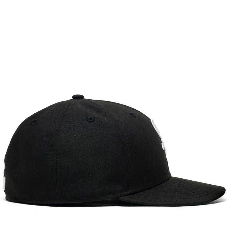 New Era x Politics Chicago White Sox 59FIFTY Fitted Hat - Black | Official MLB Licensed Baseball Cap for Men & Women - Perfect for Games, Streetwear & Sports Fans