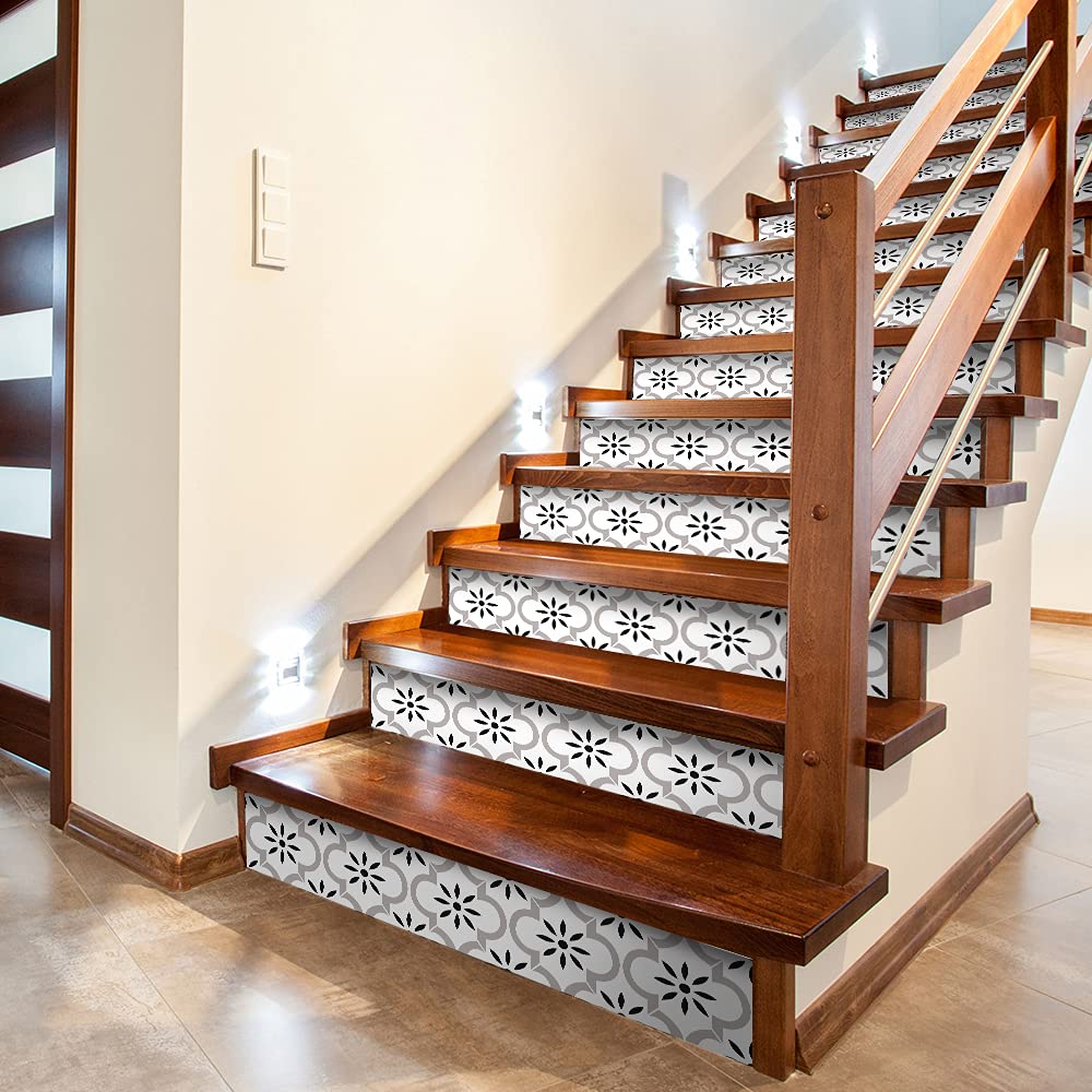 Funlife 14-Pack Self-Adhesive Vinyl Stair Risers Stickers - 39.37
