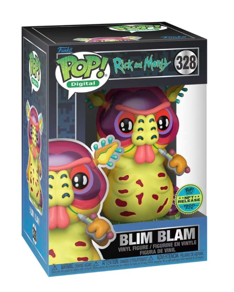 Rick & Morty Blim Blam NFT Redemption 1900-Piece Collectible Funko Pop Figure - Limited Edition for Fans & Collectors | Perfect for Display, Gifts, and Pop Culture Enthusiasts