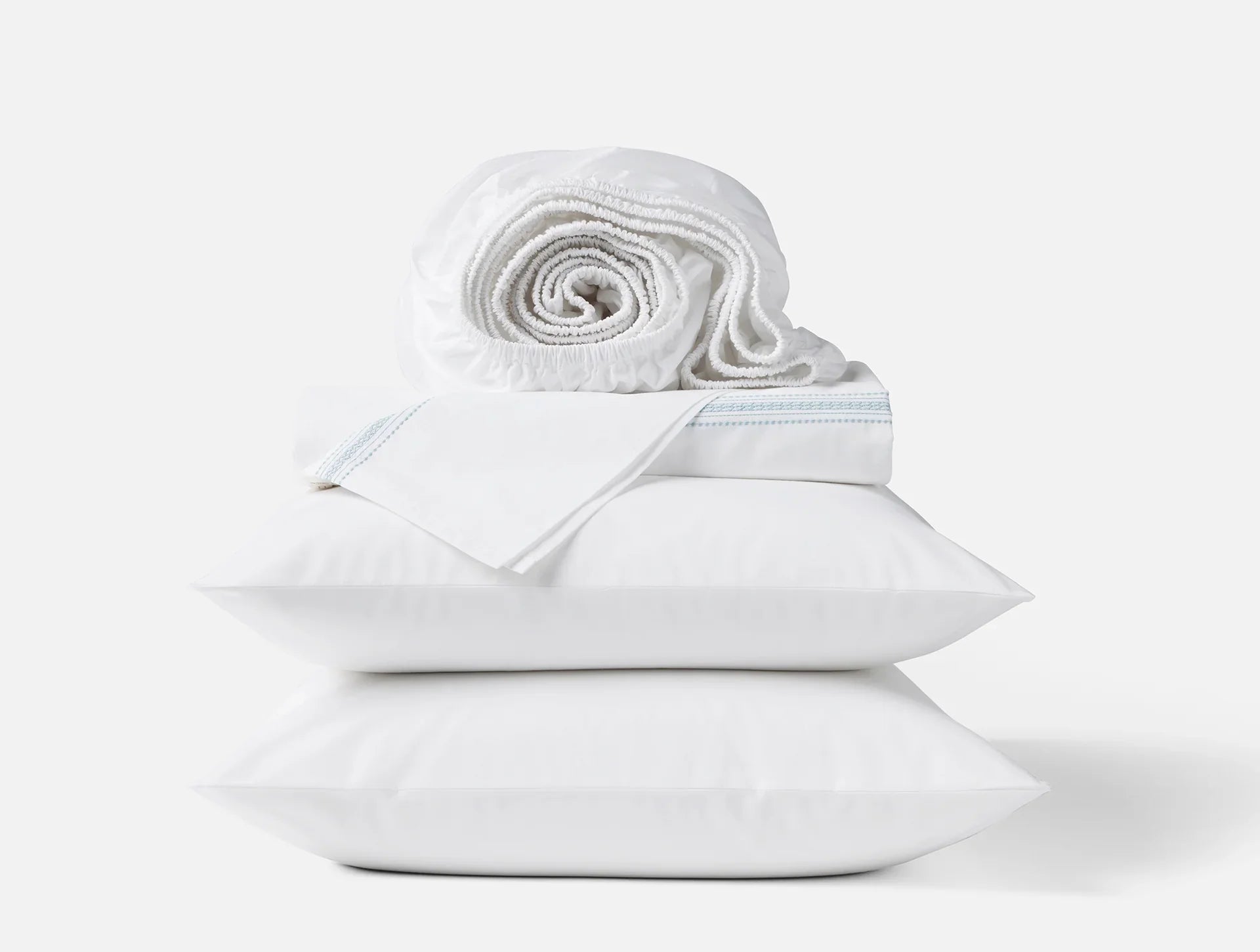 Organic Cotton Embroidered Landscape Sheet Set - Queen Size, Soft & Breathable Bedding for Comfortable Sleep - Perfect for Master Bedroom, Guest Room & Vacation Homes
