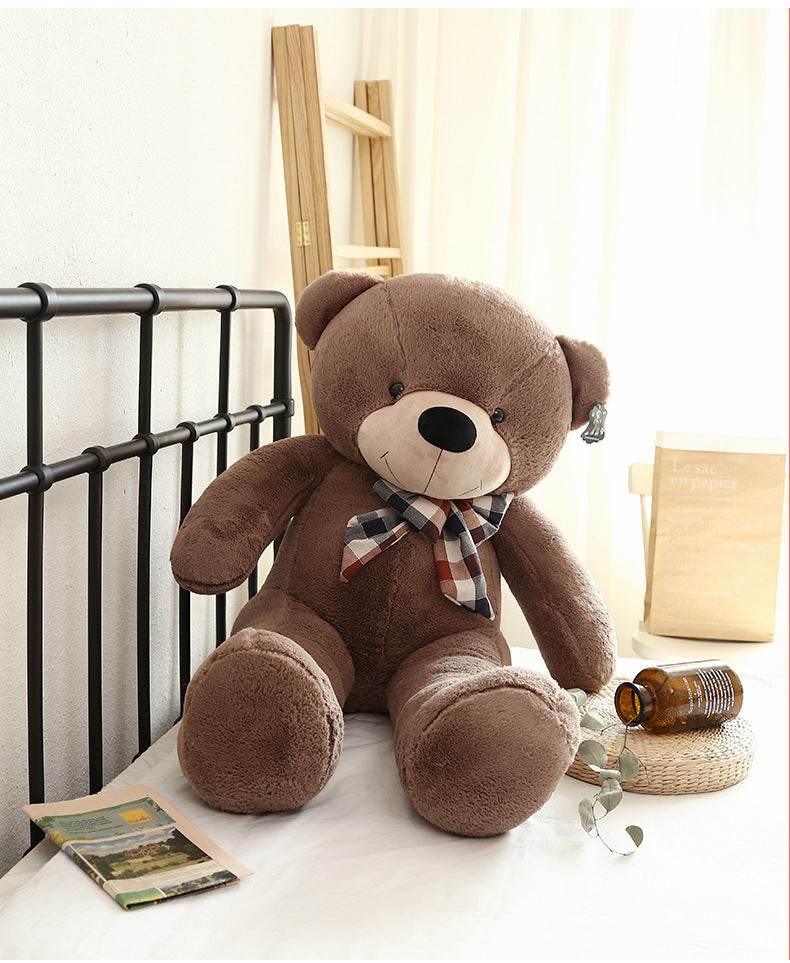 Giant Life Size Bow Tie Teddy Bear - Large Plush Stuffed Animal for Gifts, Decor, and Cuddling | Perfect for Birthdays, Valentine's Day, and Nursery Decorations
