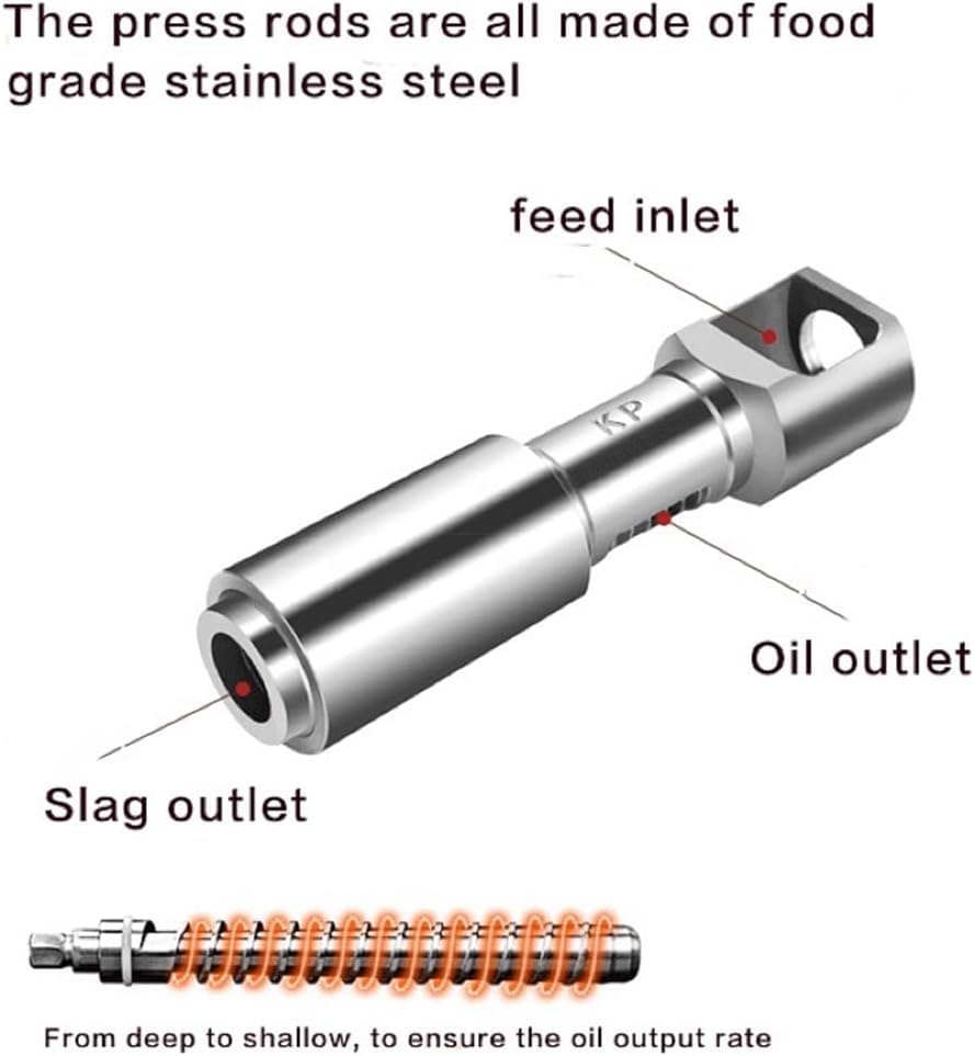 610W Cold/Hot Press Oil Extractor Machine - Automatic Nut & Seed Oil Press for Home & Commercial Use | 304 Stainless Steel, Intelligent Control, 110V | Perfect for Organic Cooking, Salad Dressings & DIY Beauty Products