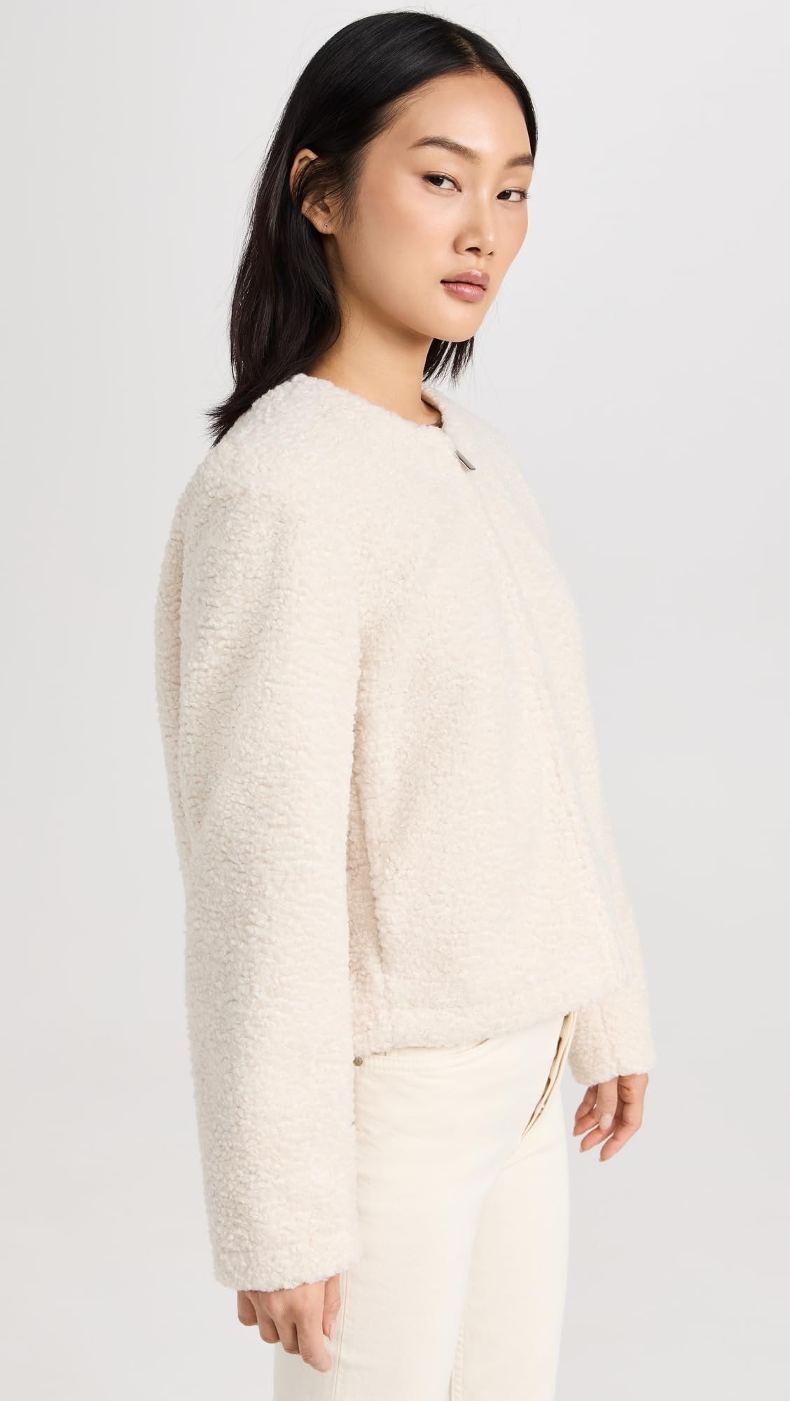 Theory Women's Easy Fleece Zip Jacket - Soft Cozy Lightweight Pullover for Casual Wear, Work & Travel | Winter Layering Essential