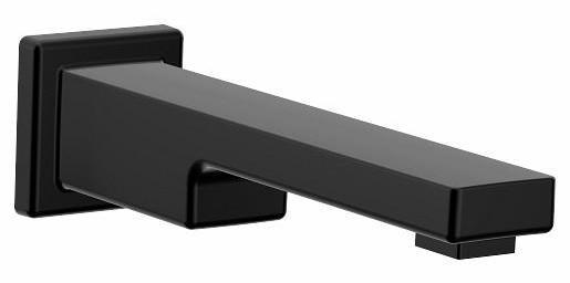 Moen 90 Degree 10-Inch Matte Black Tub Spout (Model TFS3898BL) - Perfect for Modern Bathroom Faucet Replacement and Shower Installations