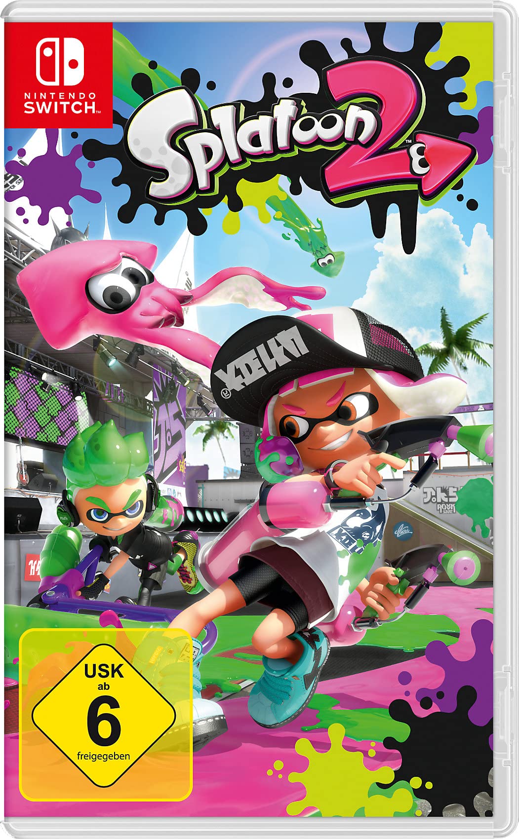 Splatoon 2 Game for Nintendo Switch - Multiplayer Shooter Action Adventure | Perfect for Family Fun & Competitive Gaming