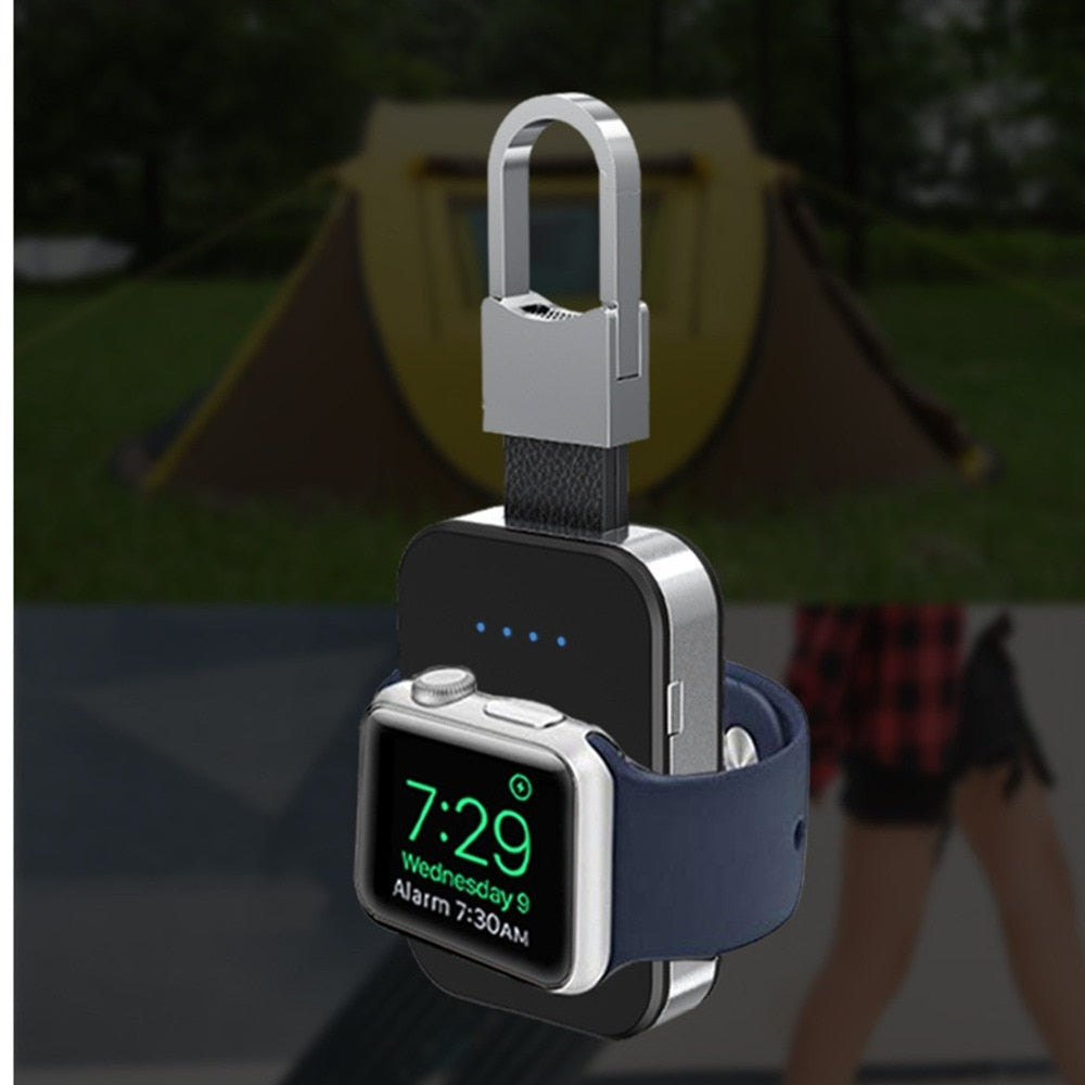 Portable Wireless Keychain Power Bank - Fast IQ Charging for iPhone, Android & AirPods - Perfect for Travel, Commuting & On-the-Go Charging