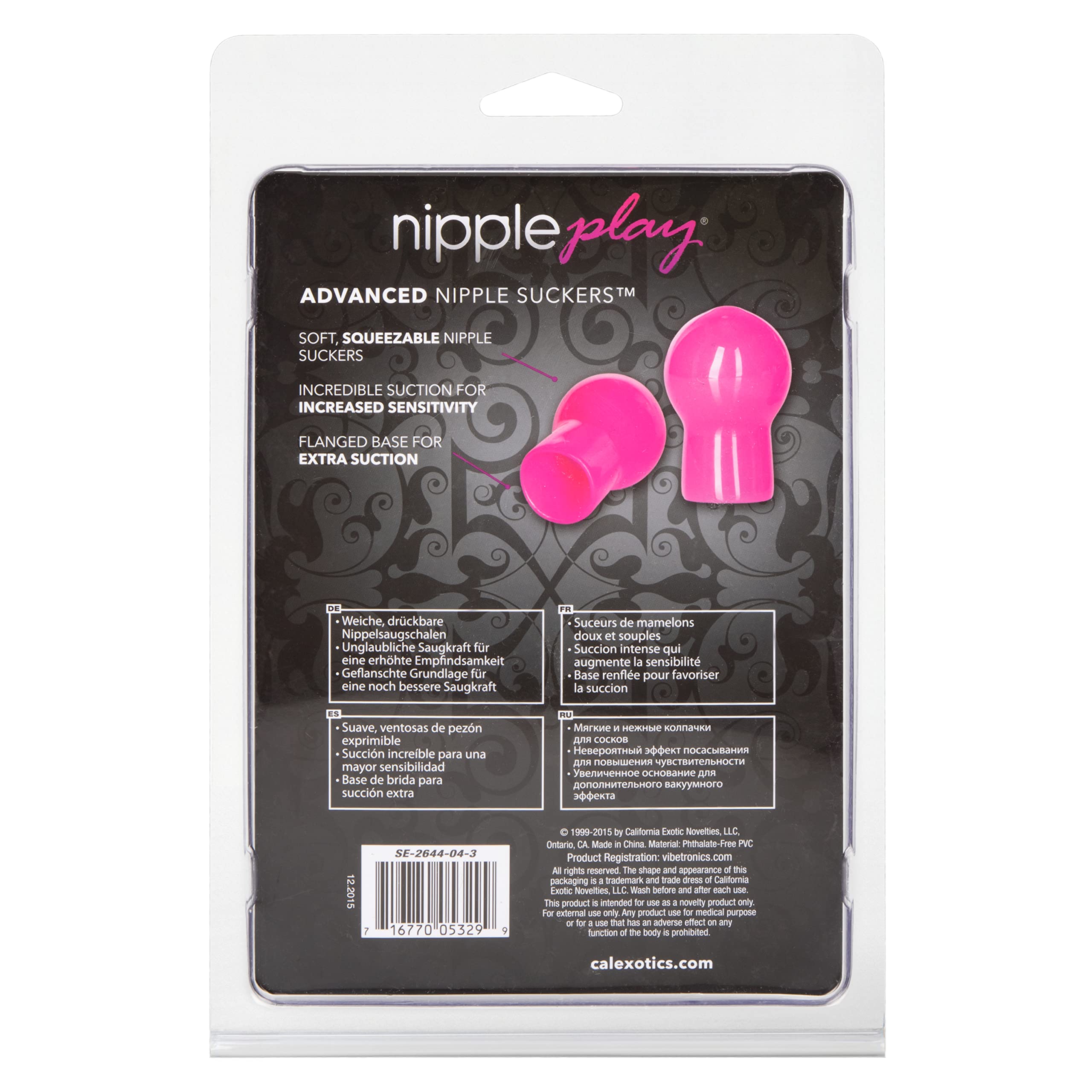 CalExotics Advanced Nipple Suckers for Women - Pink Sensual Enhancement & Stimulation for Couples Play and Solo Pleasure