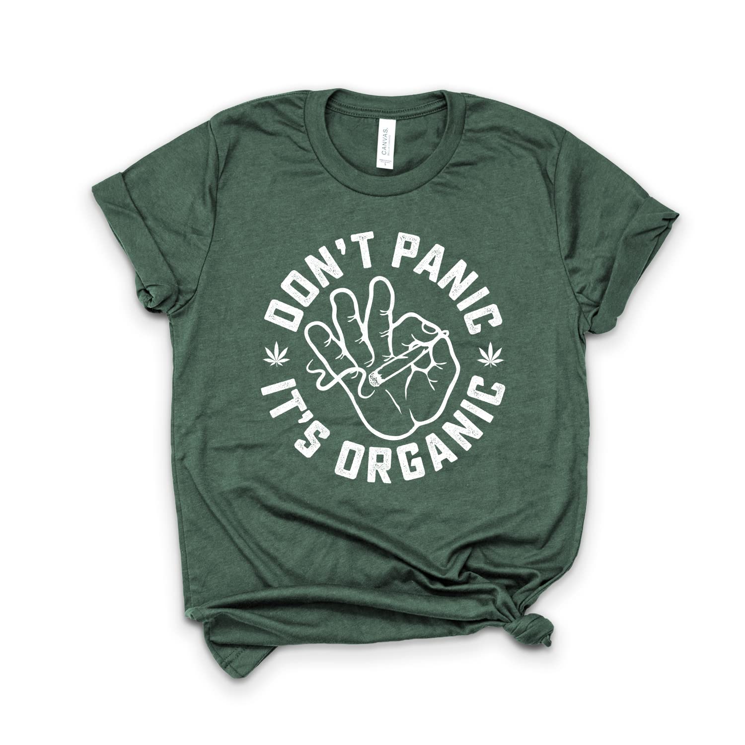 Organic Cannabis T-Shirt - Don’t Panic It’s Organic Weed Shirt - 420 Friendly Unisex Softstyle Tee for Stoner Fashion & Festivals