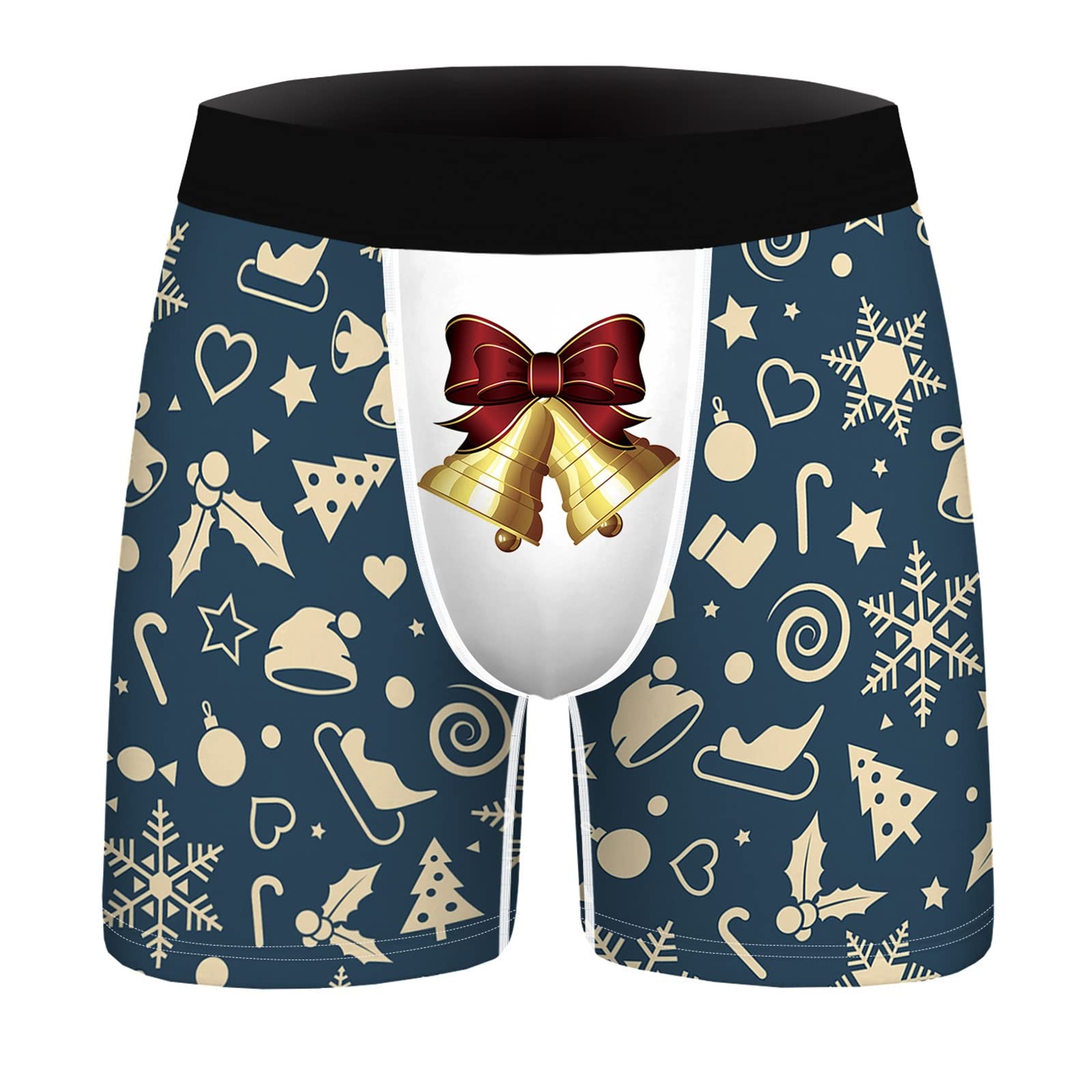Beokeuioe Men's Santa Claus Boxer Shorts - Festive Christmas Underwear for Men, Comfortable Sleepwear & Holiday Costume - Perfect for Christmas Parties, Gifts & Cozy Sleep