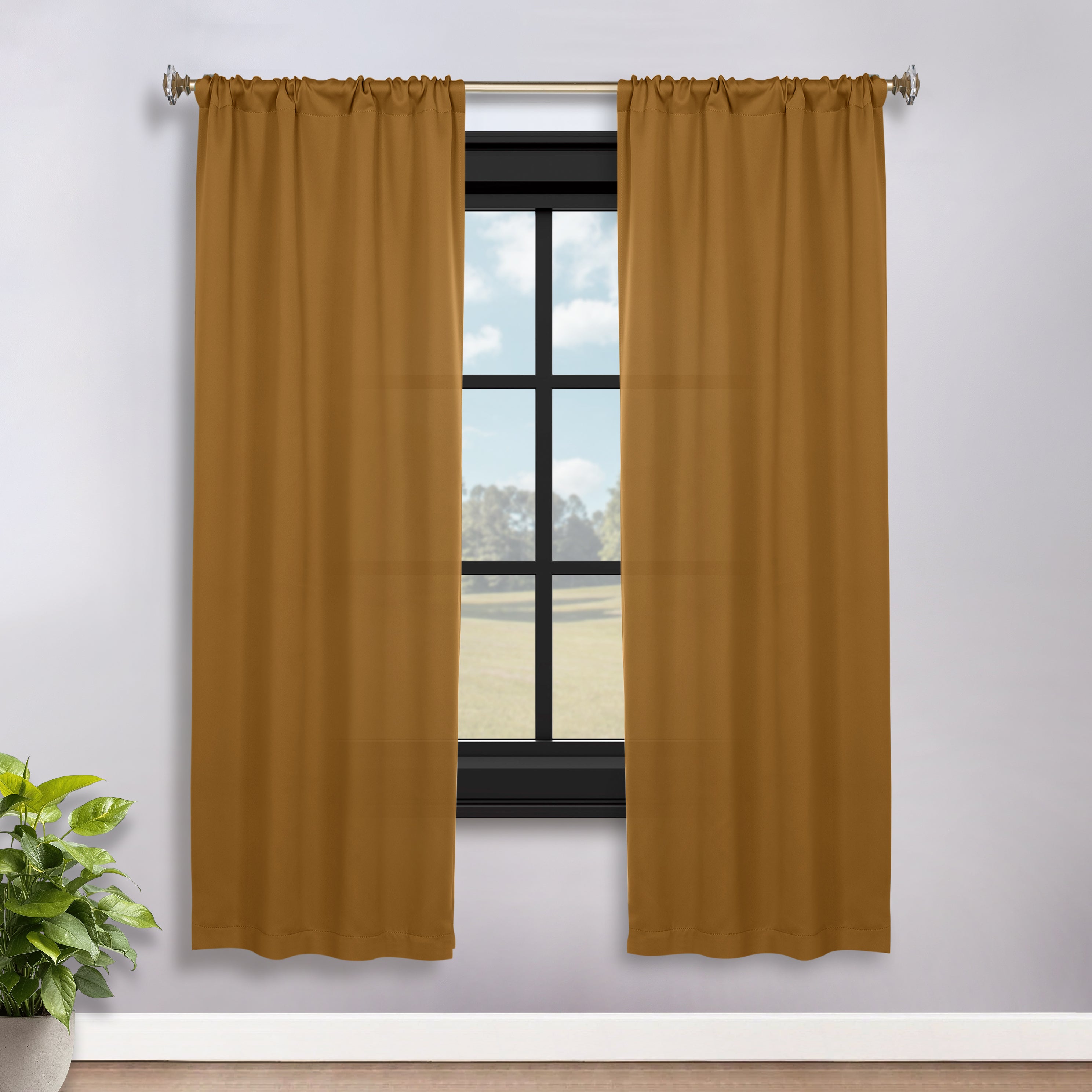 Blackout Curtains for Bedroom - Machine Washable, Thermal Insulated, Noise Reducing - Set of 2 Panels - Perfect for Nursery, Home Theater & Shift Workers (42x84 Inches)