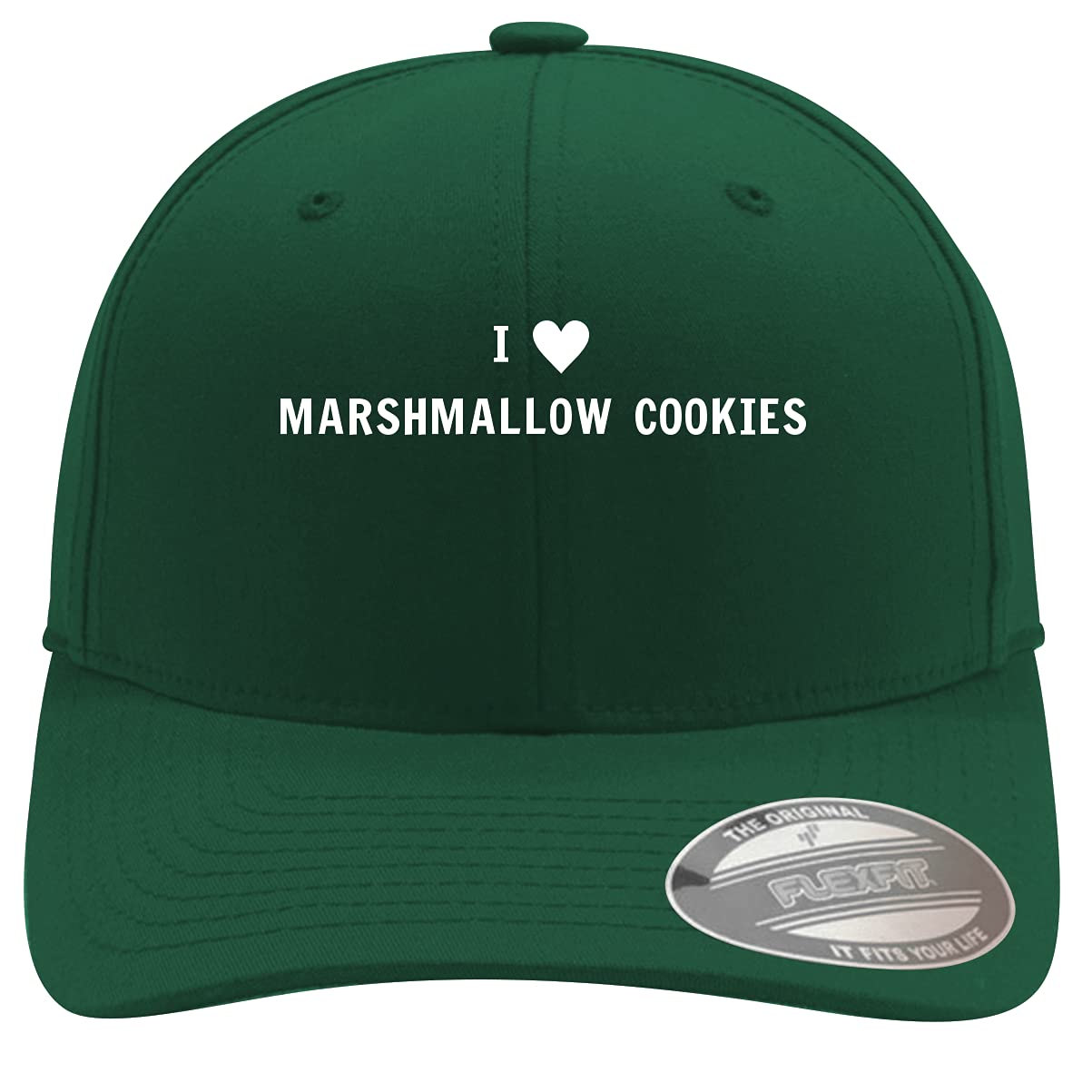 I Heart Love Marshmallow Cookies Soft Flexfit Baseball Cap - Comfortable Adjustable Hat for Baking, Cooking, Outdoor Activities & Casual Wear