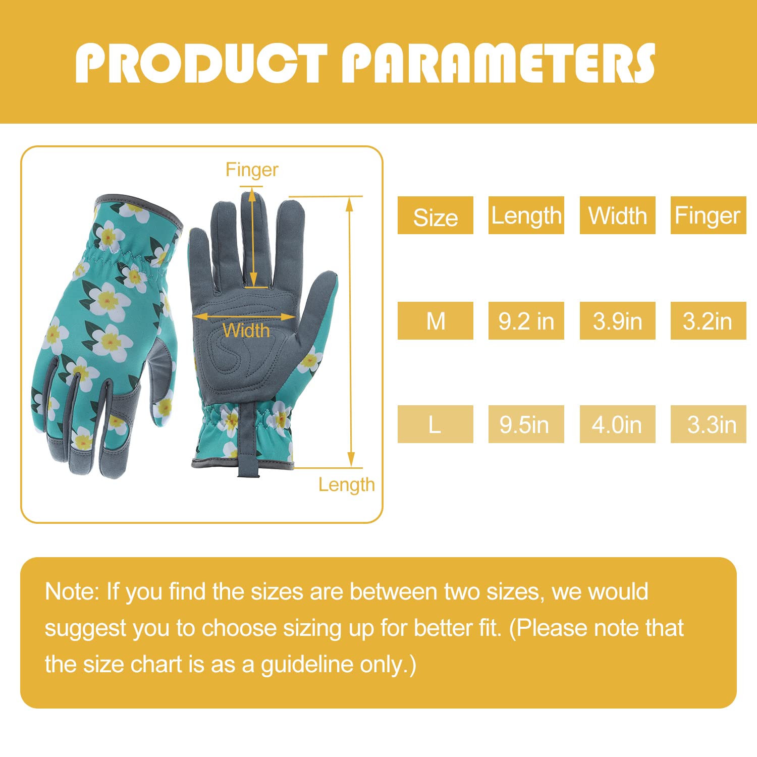 Baidast Women's Gardening Gloves - Thorn Proof, Durable for Digging, Planting, Pruning - Perfect for Outdoor Garden Work, Landscaping & Yard Maintenance