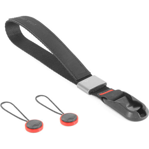 Peak Design Cuff Camera Wrist Strap - Secure & Adjustable Black Wrist Strap for DSLR/Mirrorless Cameras - Perfect for Travel, Hiking & Outdoor Photography