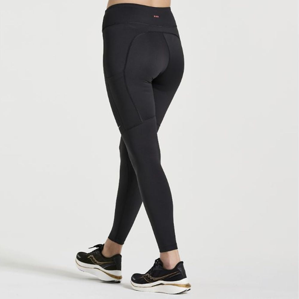 Saucony Women's Mid Rise Fortify Tight - High-Performance Running Tights for Women - Perfect for Gym, Yoga & Outdoor Workouts