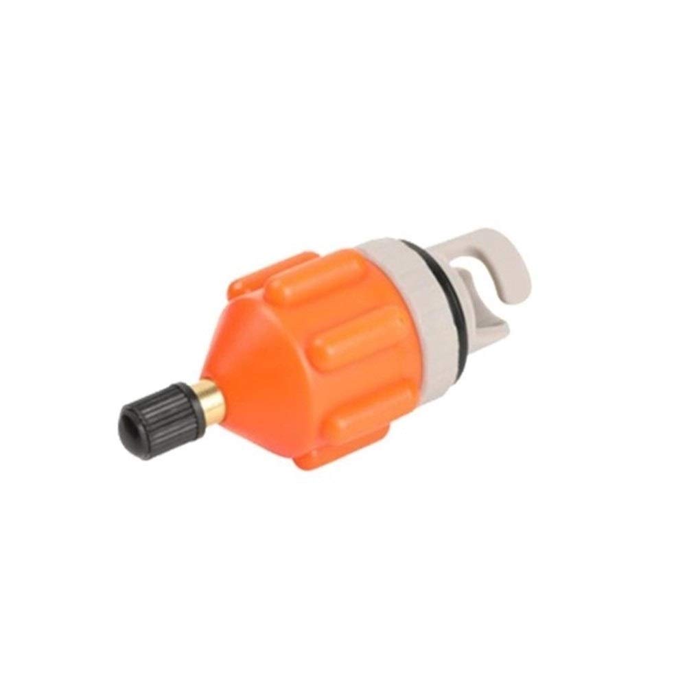 HUACHEN-LS Kayak Pump Adapters - 5pcs Orange Inflatable Air Valve Attachments for Fishing, Rowing Boats & SUP Boards | Durable Kayak Accessories for Easy Inflation & Water Sports