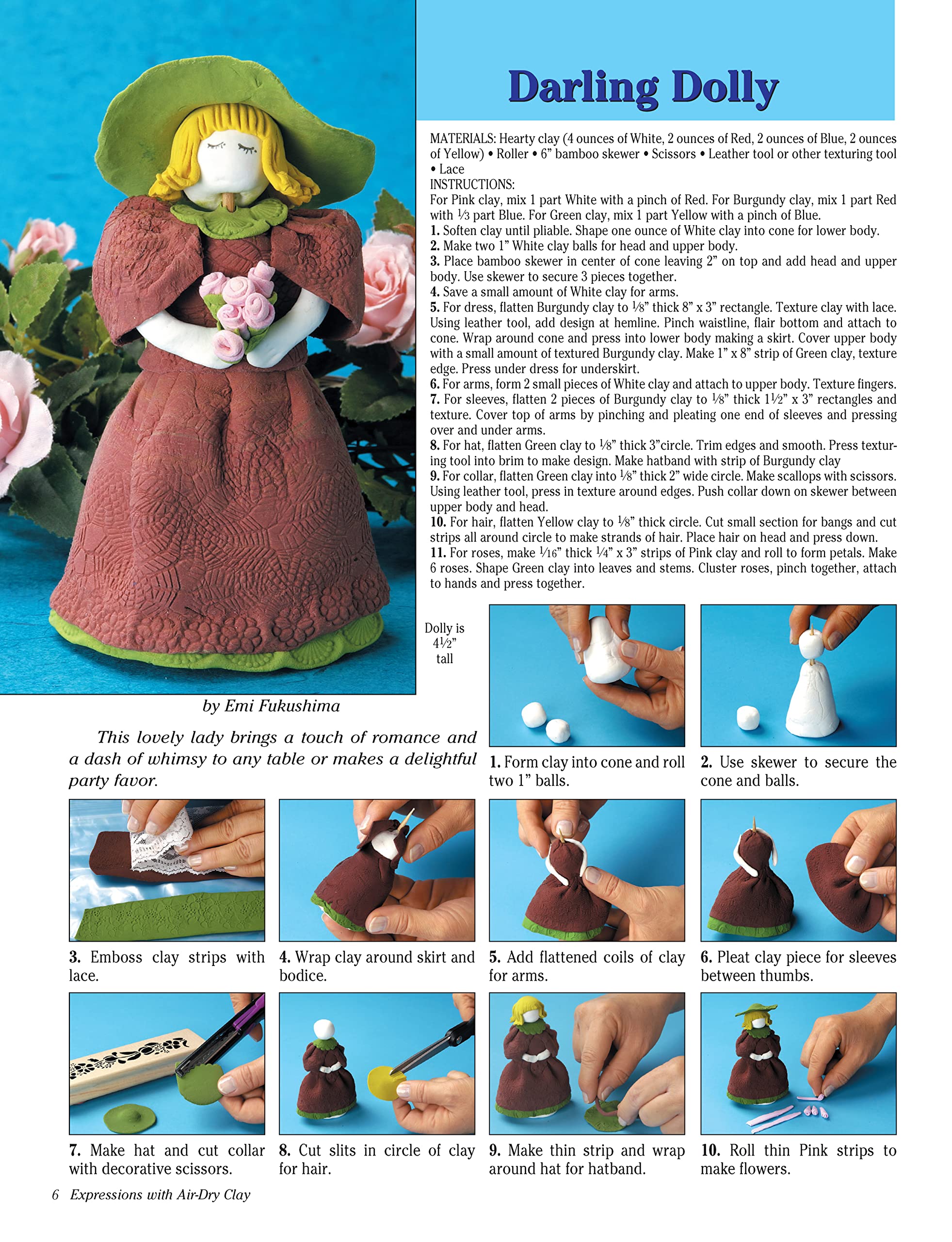 Air-Dry Clay Kit for DIY Crafts - Expressions by Design Originals | Perfect for Home Decor, Gift Making & Kids Art Projects
