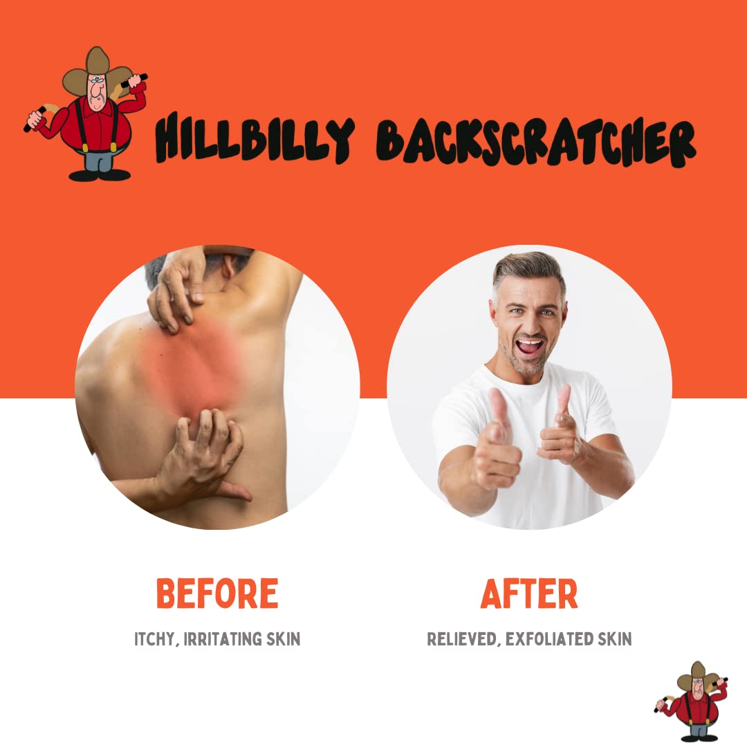 XXL Hillbilly Backscratcher - Premium Hemp Rope Back Scratcher for Itch Relief on Back, Neck, Head & Body | Perfect for Hard-to-Reach Spots & Relaxation at Home, Office or Travel