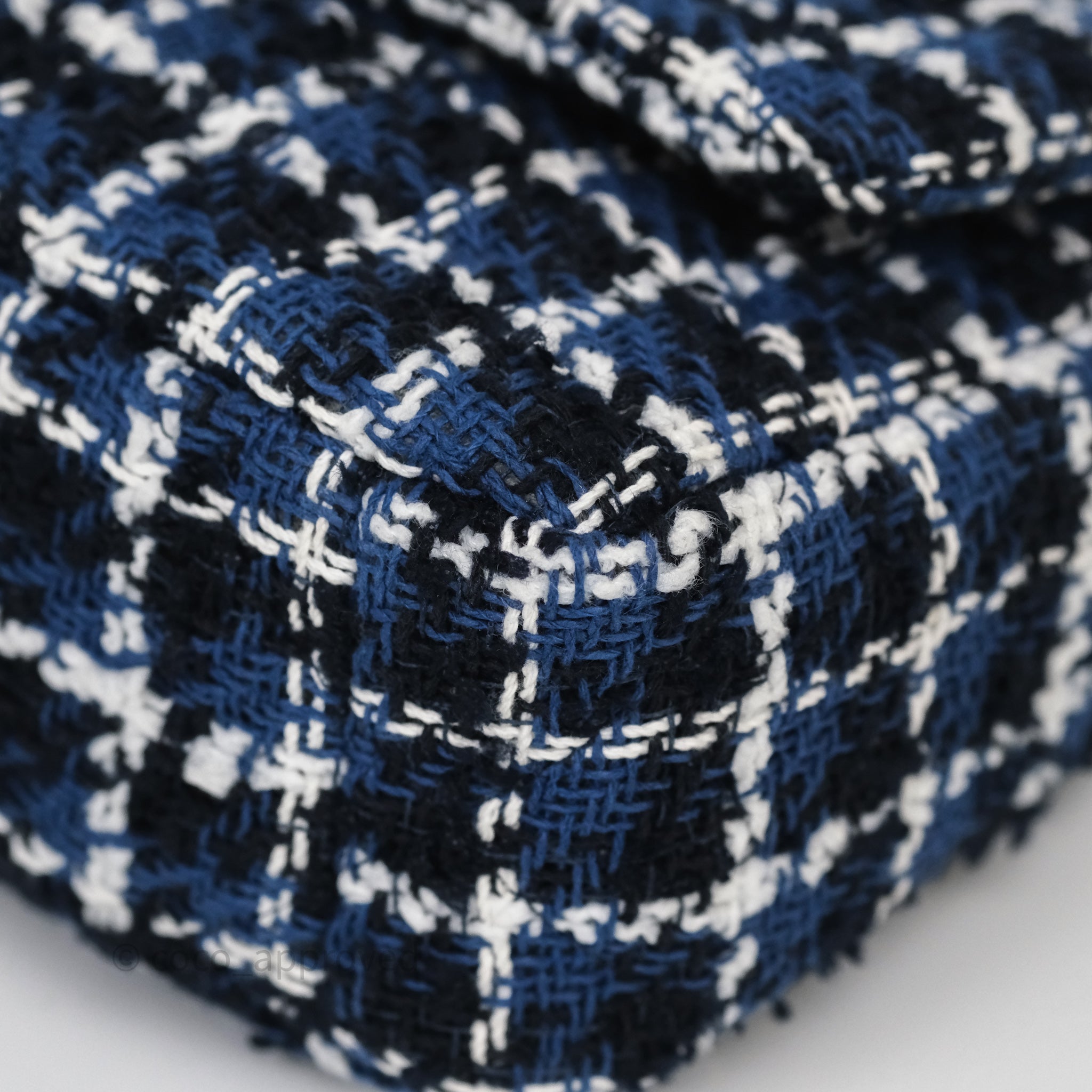 Chanel 19 Small Handbag in Blue, White & Black Grid Tweed with Mixed Hardware - Perfect for Work, Travel & Evening Events
