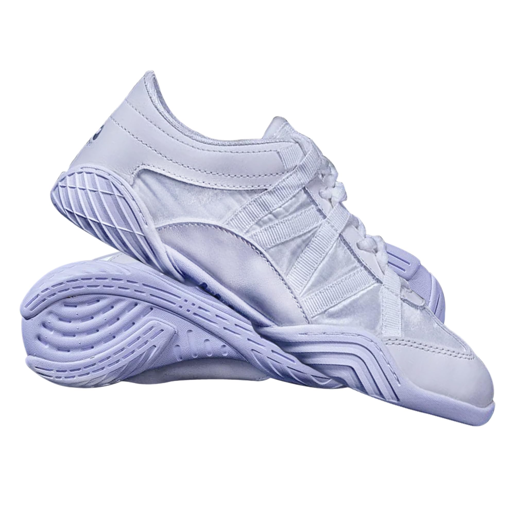 Nfinity Evolution White Cheer Shoes for Youth Girls – Breathable High-Performance Cheerleading Sneakers – Lightweight Durable Sports Shoes for Tumbling, Stunting & Competition – Perfect for Cheer Practice, Gymnastics & Dance