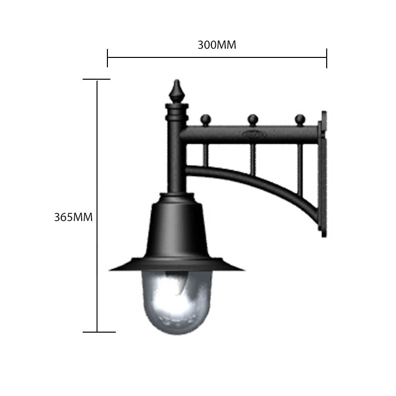 Avonshire 1Lt Outdoor Wall Light in Copper - Weatherproof Exterior Sconce for Porch, Patio, and Garden Lighting
