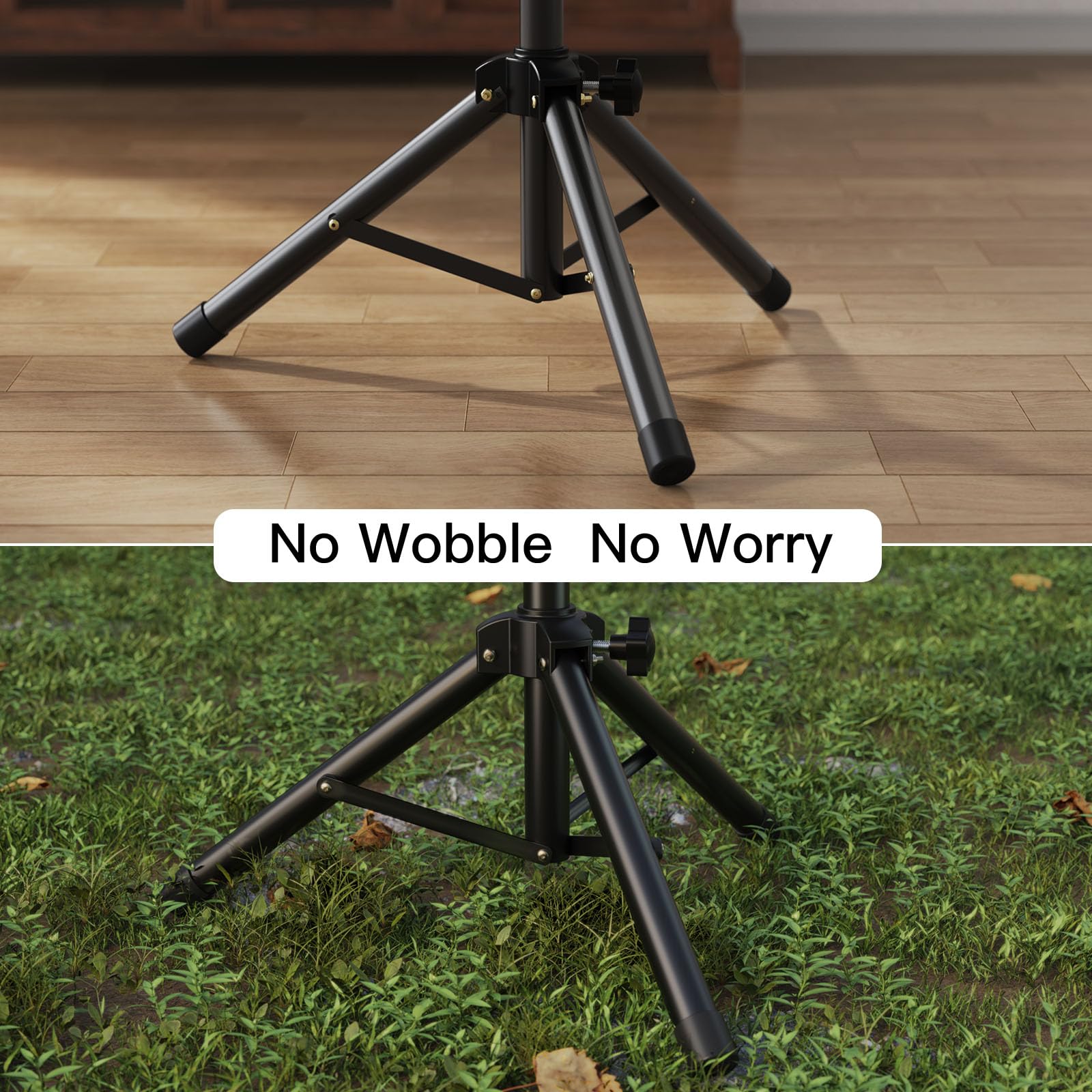 AMADA HOMEFURNISHING Adjustable Projector Tripod Stand 26-51 inch, Foldable Laptop Stand for DJ, Sheet Music & Outdoor Use - Portable for Home Theater, Office Presentations & Live Performances (AMPS02)
