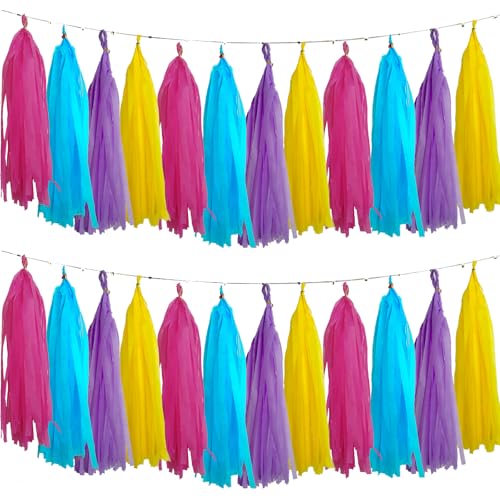 Pink Blue Purple Yellow