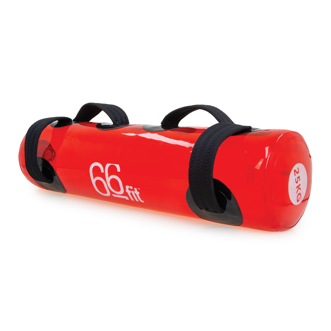 66Fit FLUX Power Bag - 25kg Water Weighted Training Bag for Strength & Fitness Workouts - Perfect for CrossFit, MMA, and Home Gym Exercises
