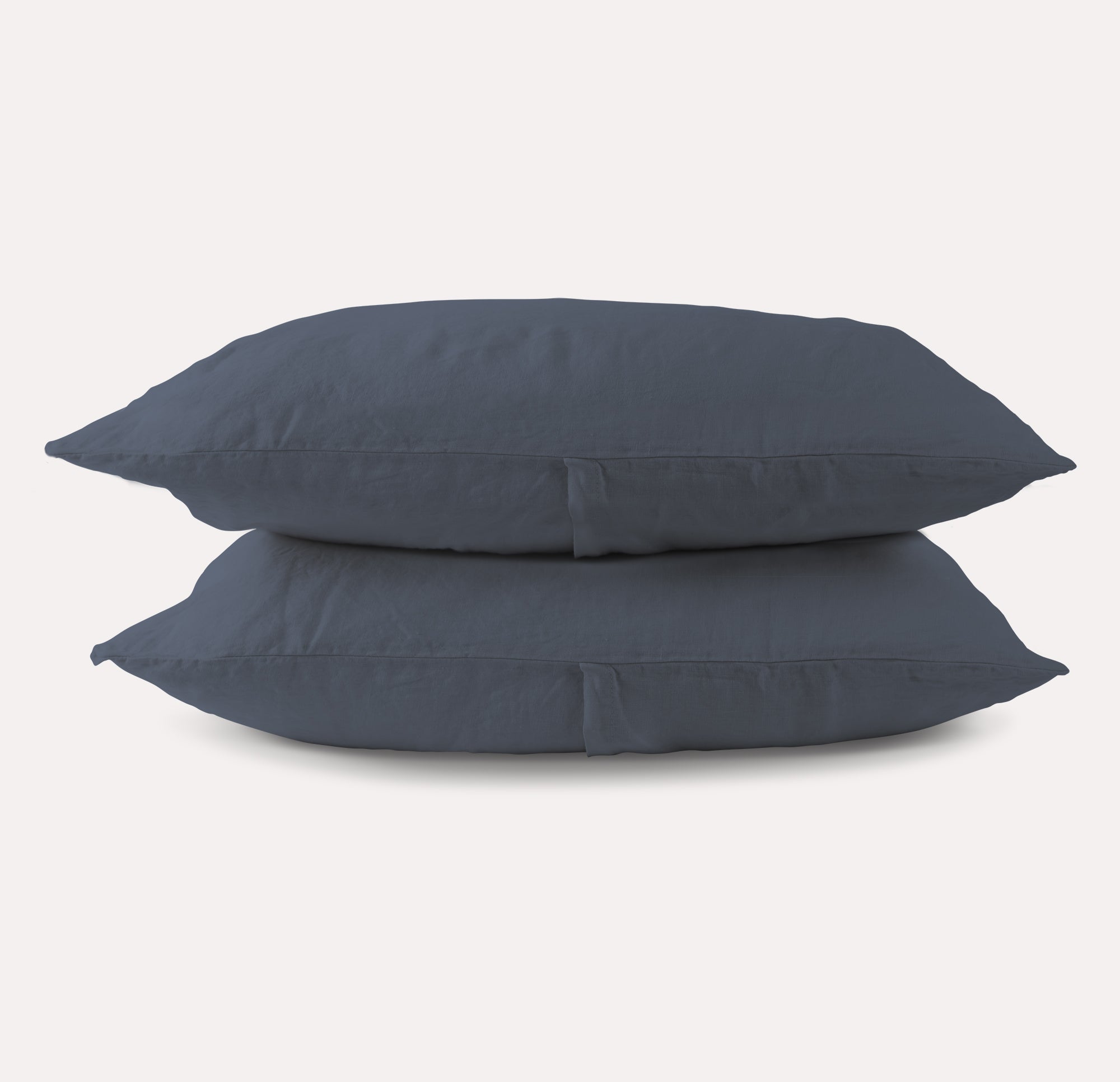 Premium 100% Cotton Pillowcase Set of 2 - Soft Breathable Bedding for Side & Back Sleepers - Midnight Blue Luxury Pillow Covers for Home, Hotel & Travel Use
