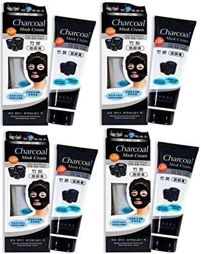 ELITEWAY Charcoal Peel Off Face Mask - Deep Cleansing & Blackhead Removal (480g, Pack of 4) for Oily & Acne-Prone Skin - Perfect for Spa Night & Self-Care Routine