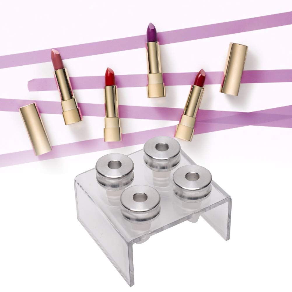 DIY Lipstick Maker Mold Kit - 9mm Beak Lip Gloss & Balm Making Tool with 4 Holes - Perfect for Homemade Lipstick, Lip Balm & Cosmetics Crafting at Home