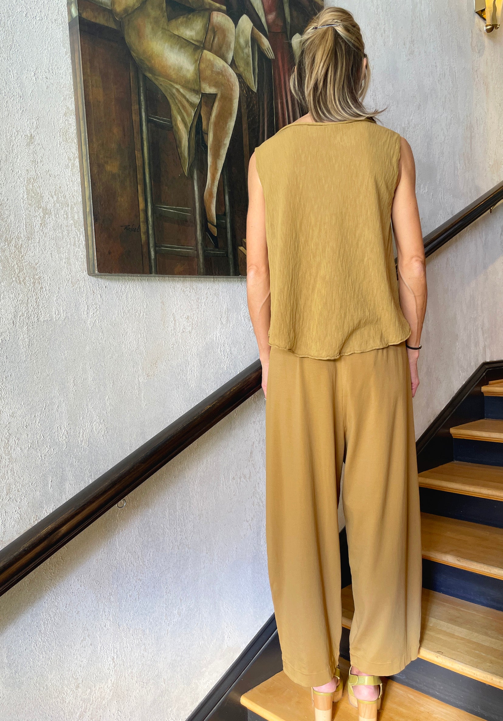 Comfort Fit Stretch Cotton Jersey Trousers for Women - Soft Relaxed Lounge Pants - Perfect for Yoga, Travel & Home Wear
