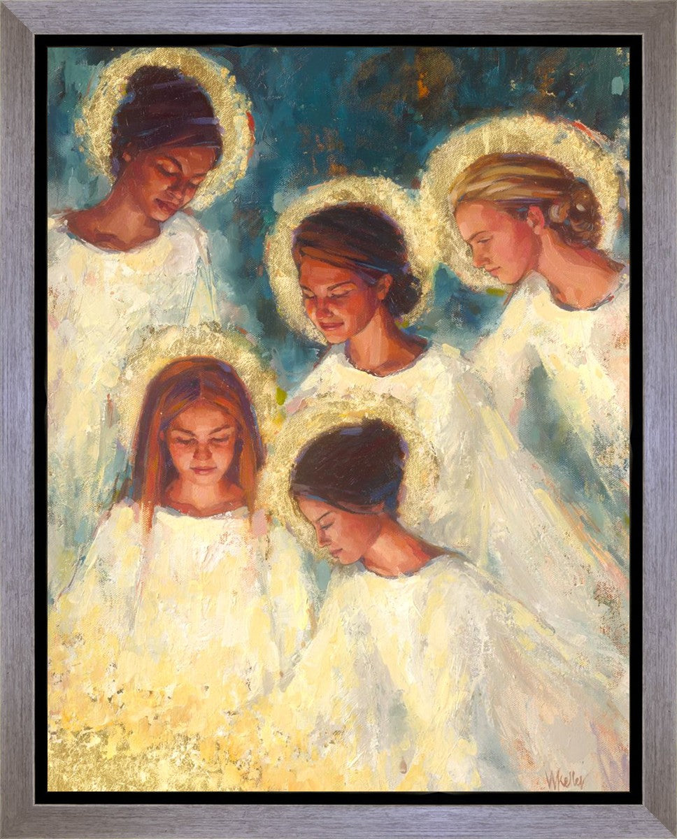 Angels Gallery Wrap Canvas Art - Handmade Wall Decor for Home, Bedroom & Office - Perfect for Gifts & Interior Design