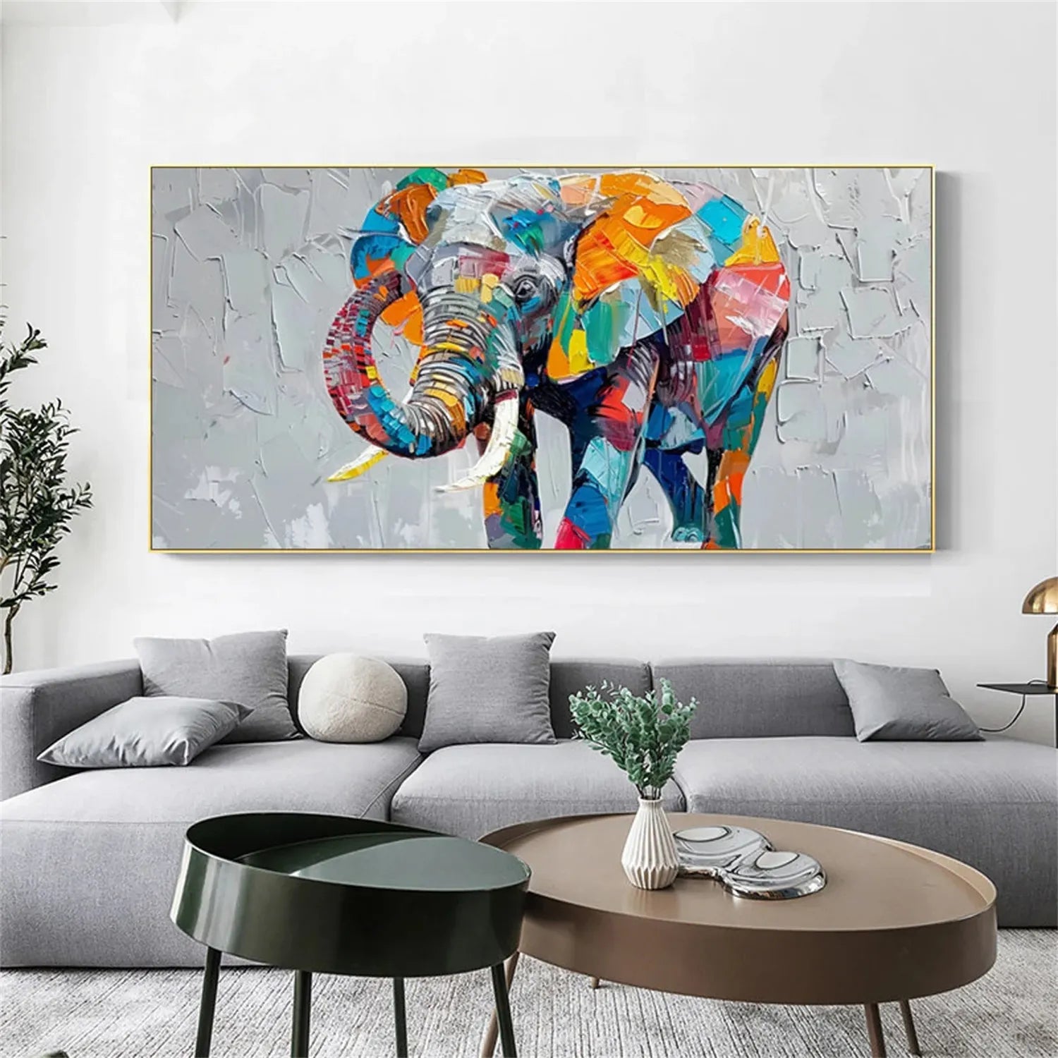 Animal Art Painting #AP089 - Handmade Wildlife Canvas Art for Home & Office Decor | Perfect for Living Room, Bedroom, and Gift Giving